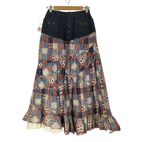 BETTY'S BLUE デニム パッチワークスカート レディース  M